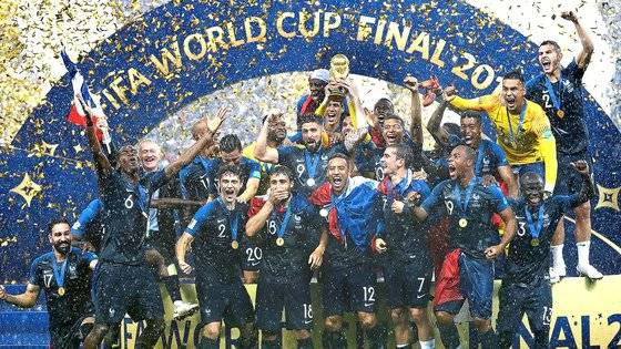 2018 러시아 월드컵 우승을 차지한 프랑스. AP=연합뉴스