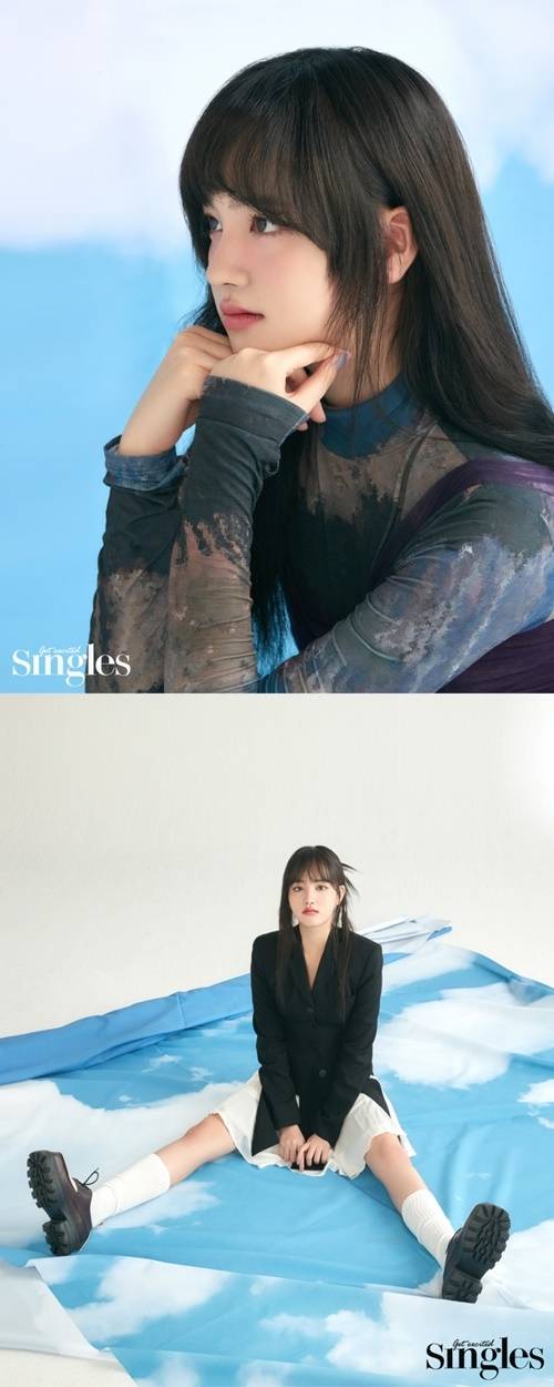리즈 화보, 걸그룹 아이브(IVE) 리즈가 단독 화보가 공개됐다. 사진=싱글즈