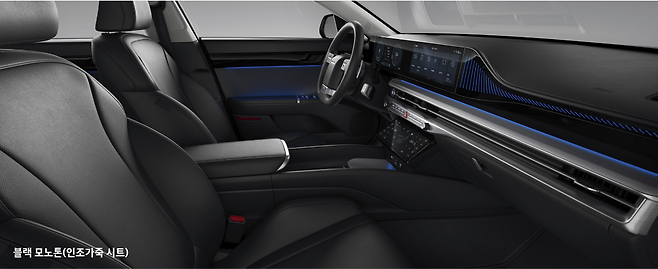 프리미엄 - 블랙모노톤 - 인조가죽/패드 프린트 내장재 (이미지)