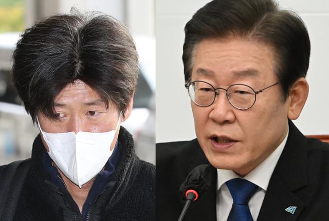 남욱 변호사(왼쪽)와 이재명 더불어민주당 대표. 한국일보 자료사진