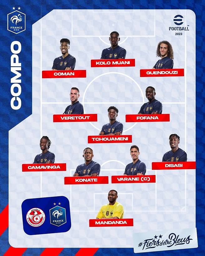 사진=프랑스축구연맹 공식 SNS