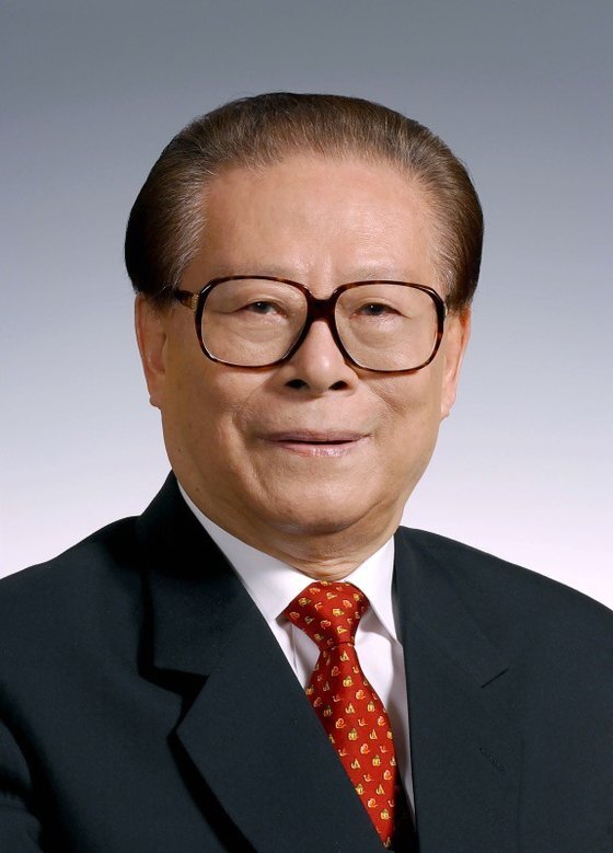 장쩌민 전 중국 국가주석의 공식 영정. 신화통신