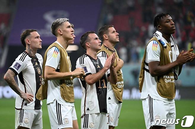 16강 진출에 실패한 독일 대표팀 ⓒ AFP=뉴스1