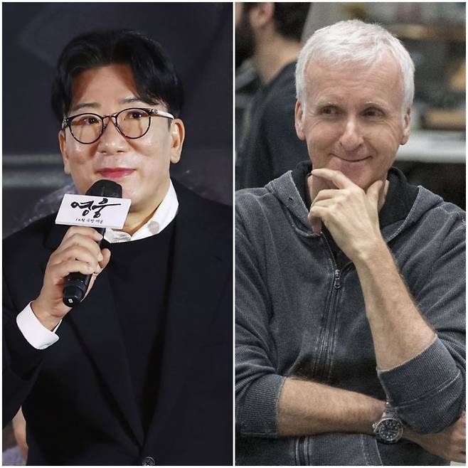 윤제균(왼쪽) 제임스 캐머런. 사진=연합뉴스, 월트디즈니컴퍼니코리아