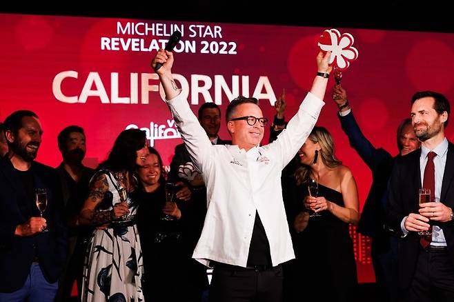 미쉐린은 지난 5일 로스앤젤레스의 피터슨 자동차 박물관에서 '미쉐린 가이드 캘리포니아 2022' 공식 발간 행사를 열었다. (사진=캘리포니아관광청 제공) photo@newsis.com *재판매 및 DB 금지