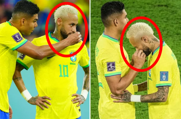 브라질 축구대표팀 선수 네이마르가 한국과의 16강전 경기 중 코에 바른 물질을 두고 ‘약물 의혹’이 제기됐다
