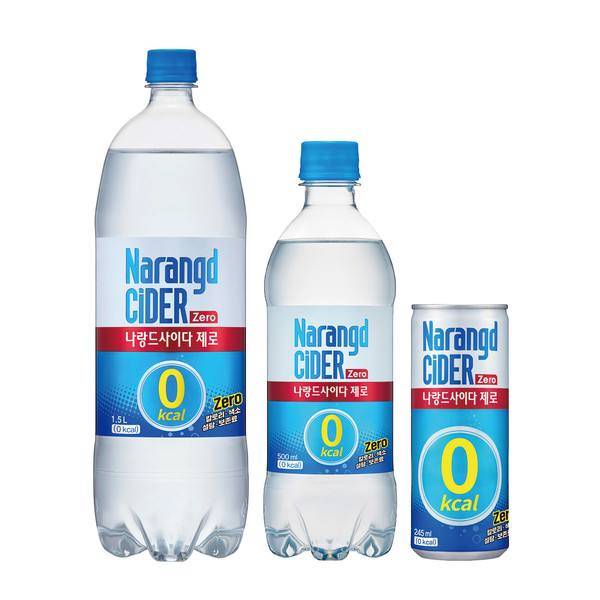 11월부터 이중병뚜껑을 교체한 나랑드사이다. 동아오츠카