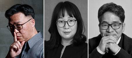 (왼쪽부터) 김유철 작가, 박소해 작가, 정혁용 작가
