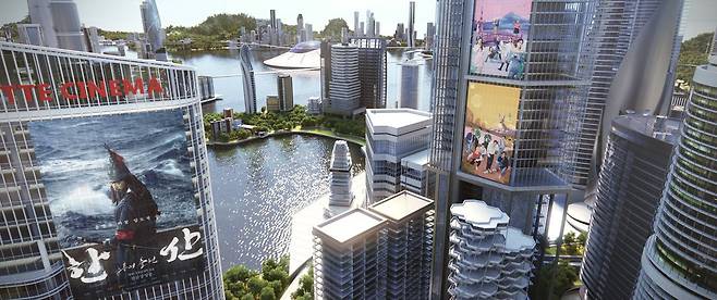 롯데정보통신과 칼리버스가 구현한 실감형 메타버스의 모습