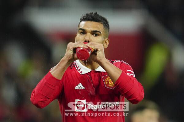 맨체스터 유나이티드 수비형 미드필더 카를루스 카세미루. 사진┃뉴시스/AP
