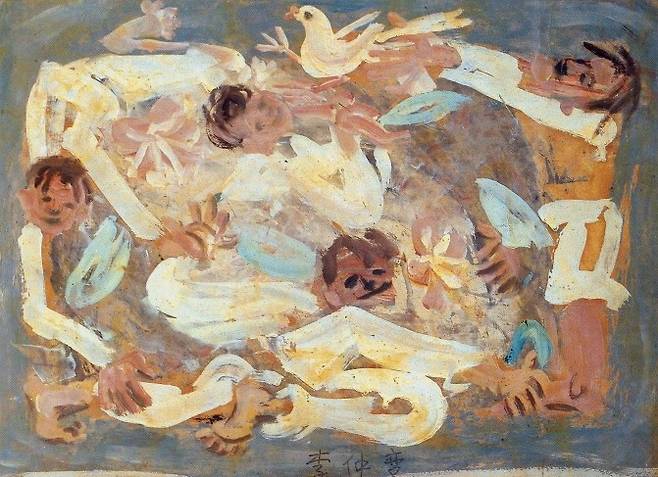 이중섭, 가족과 비둘기