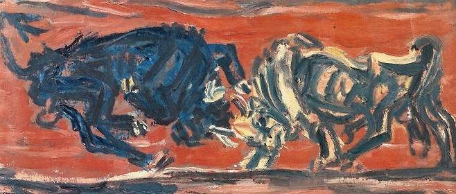 이중섭, 싸우는 소, 1954