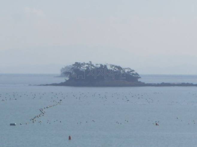 최근 경매를 진행한 전남 진도군 소재 무인도 상누륵도 전경. /사진제공=지지옥션