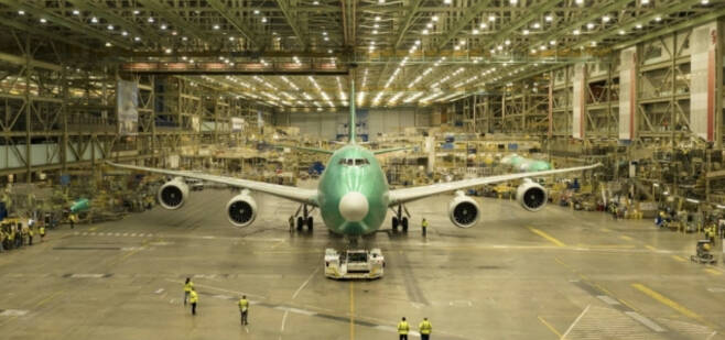 보잉이 마지막으로 생산한 747 항공기 [연합/AFP]