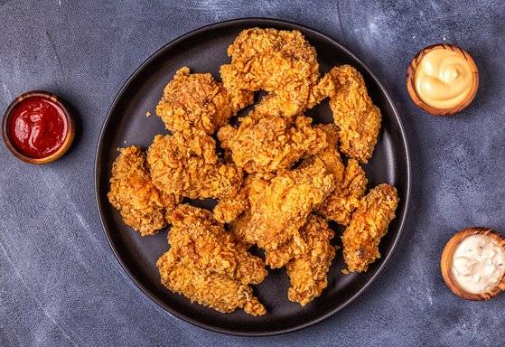 후라이드치킨. 사진 셔터스톡