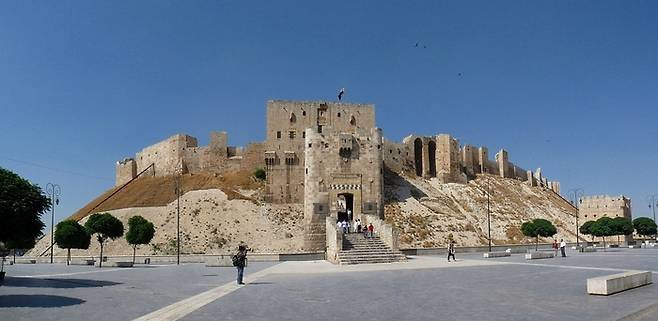 2010년 알레포 성채 모습. 위키피디아