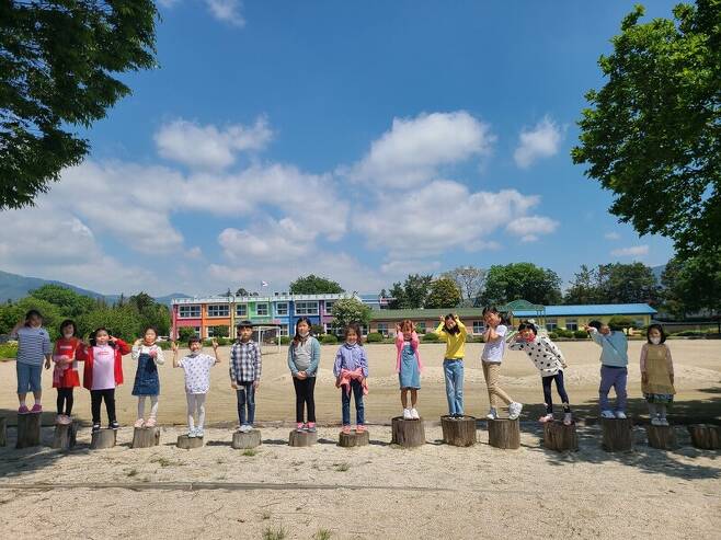 용방초등학교 아이들 모습. 필자 제공