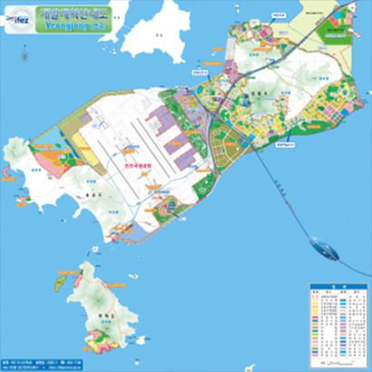 인천 중구 영종국제도시 지도. 인천경제자유구역청 제공