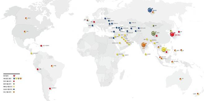 오리온 해외진출 현황