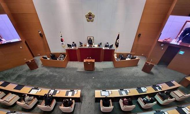 성남시의회 본회의장. 연합뉴스