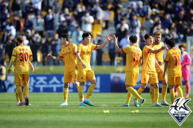 광주가 인천을 5-0으로 이겼다.(한국프로축구연맹 제공)