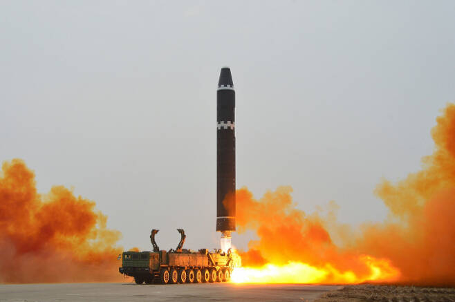 북한이 19일 단거리 탄도미사일을 동해에 발사했다. 사진은 기사 내용과 관계 없음. / 사진=뉴스1(노동신문)