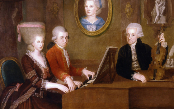 요한 네포무크 델라 크로체 ‘모차르트 가족’ (1780년경). [사진 사회평론]
