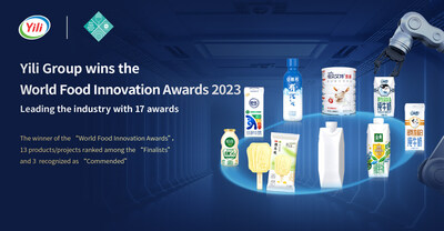 Yili 그룹이 World Food Innovation Awards의 17개 부문에서 수상했다. (PRNewsfoto/Yili Group)