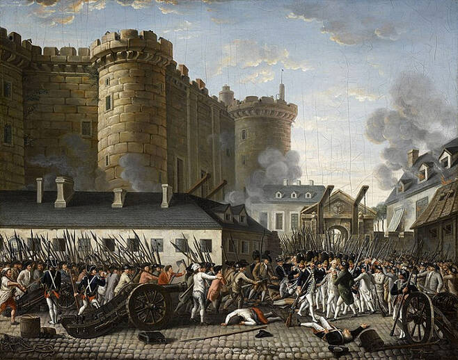 1789년 7월 14일 바스티유 감옥 습격. 이를 시작으로 프랑스대혁명의 서막이 올렸다. <사진 출처=위키피디아>
