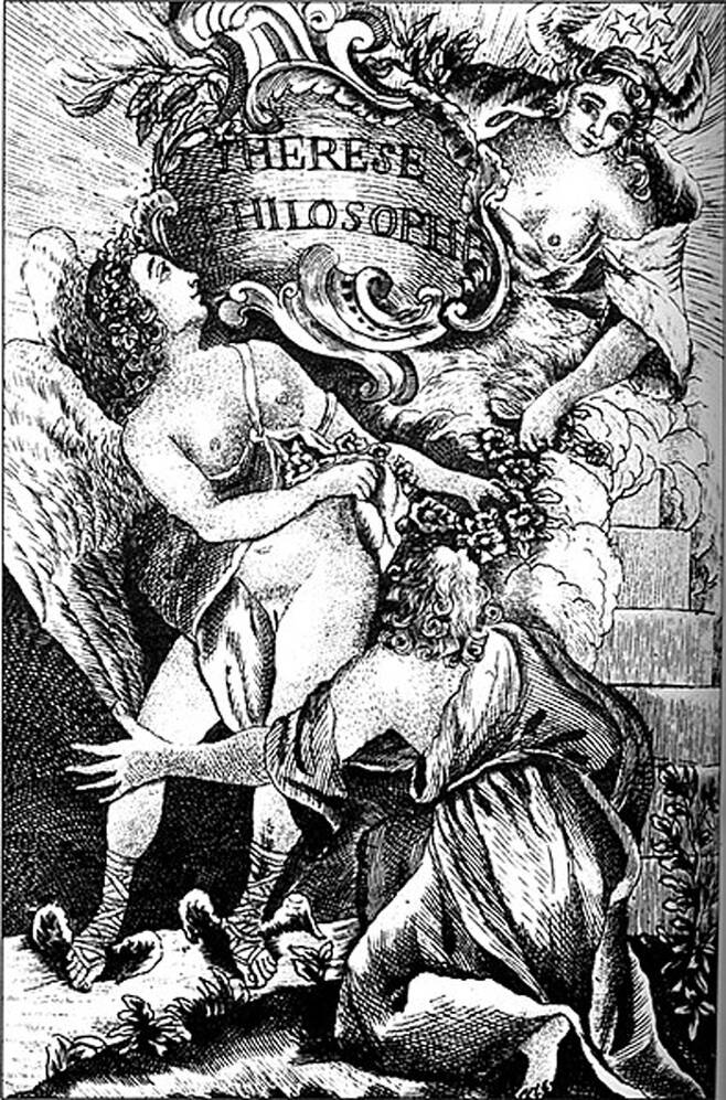 1740년대 프랑스 대표 외설 서적인 계몽사상가 테레즈 삽화. <사진 출처=위키피디아>
