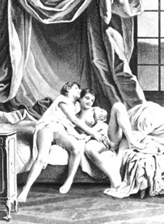 자유로운 성관계에 대한 이야기는 시민들의 성 인식에 큰 자극을 줬다. ‘샤르트뢰즈 수도원의 문지기 동부그르의 이야기’ 1908년 판본에 들어간 삽화.