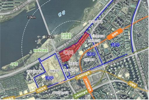 신반포2차 아파트 위치도.