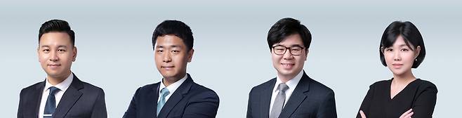 왼쪽부터 법무법인 디라이트 노경종·최영재·안희철·표경민 변호사.