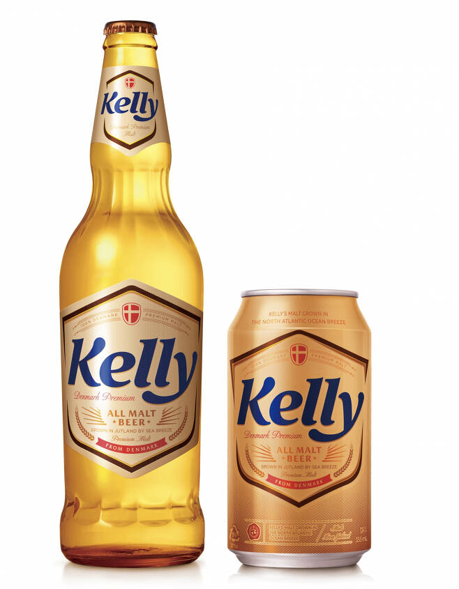 하이트진로가 4월 4일 출시하는 신제품 올 몰트 맥주 ‘켈리(Kelly)’ [하이트진로 제공]