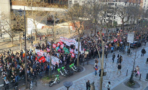 프랑스 파리에서 열린 연금개혁 반대 제9차 시위 / 출처 : 연합뉴스
