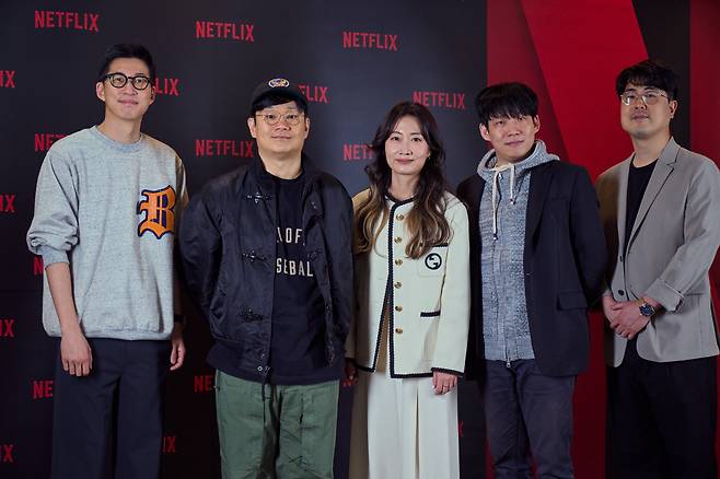 정효민 PD, 정종연 PD, 이은경 PD, 박진경 PD, 김재원 PD(왼쪽부터). 사진 제공=넷플릭스