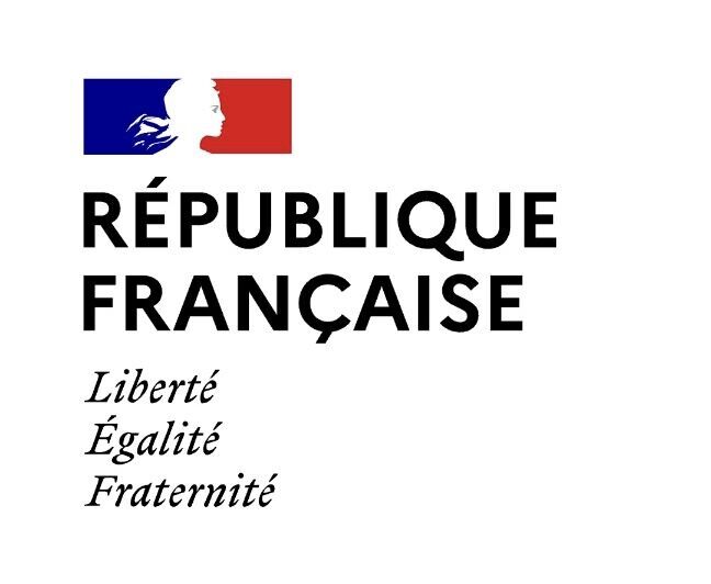 마리안느 옆모습이 담긴 프랑스 정부 로고