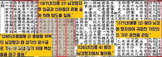 1104년 남경건립이 마무리되다 이후의 임금들이 잇달아 남경을 방문했다. 그 길에 삼각산의 사찰에 들렀다.