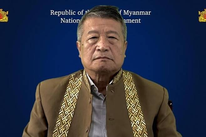 미얀마 임시정부 국민통합정부(NUG) 두와 라시 라 대통령 권한 대행  [두와 라시 라 SNS 캡처. 재판매 및 DB 금지]