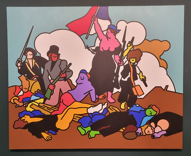 Digital Heritage, 2023, 캔버스에 아크릴, 180×220cm