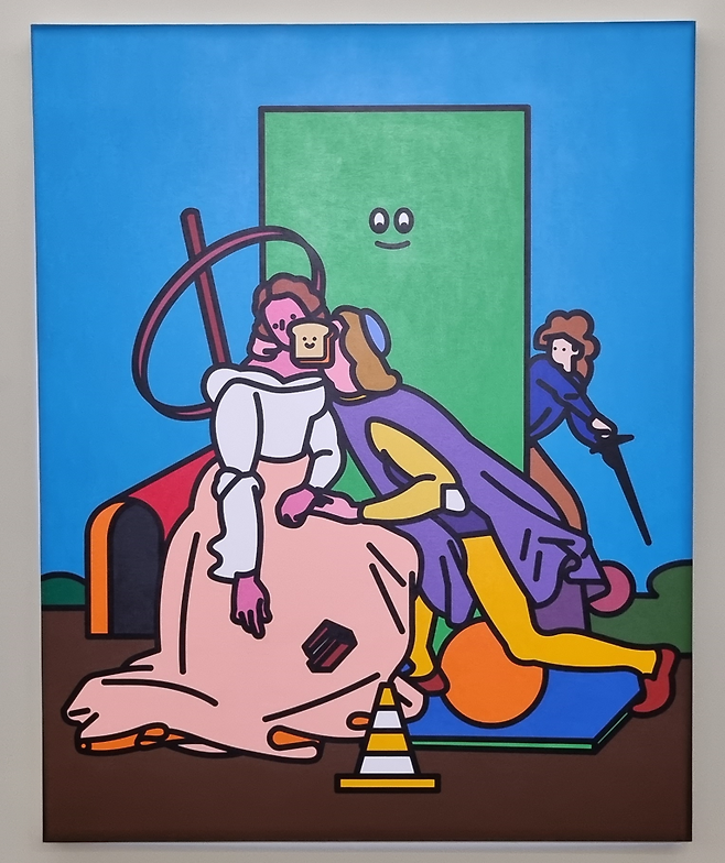 Behind the Scenes, 2022, 캔버스에 아크릴, 200×160cm