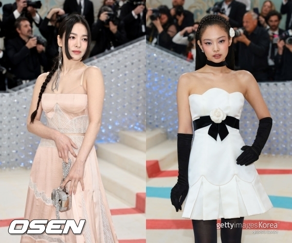 Actress Song Hye-kyo and group Black Pinkys Jennie Kim rubbed shoulders with Hollywood Stadiums.Song Hye-kyo and Jennie Kim attended the 2023 Met Gala Rizzatto Event at the Ahmet Ey ⁇ p T ⁇ rkaslan Lopolitan Museum of Art in New York City.This years Gala Rizzatto theme is a tribute to the late fashion Desiigner Karl Lagerfeld, who died in 2019 at the age of 85.On this day, Song Hye-kyo and Jennie Kim stood in Red Carpet with beautiful visuals like Koreas leading beauty.Song Hye-kyo wore a pink nude tone long dress and emanated an elegant and innocent charm, especially by braiding the back of the hair in two long braids and giving the bangs a point with a himecut, creating a fashion that could look monotonous.Jennie Kim stood at the Red Carpet to honor the late Desiigner as one of Karl Lagerfelds last hand-picked muses.As a human Chanel, he created a vintage atmosphere with a Chanel mini dress decorated with white roses that appeared in Chanel F / W in 1990.The white mini dress is decorated with a black ribbon band, wearing long gloves, and giving a point with a flower decoration on the head.In addition, wearing the same color stadium king in black high heels, the black choker, which was representative of the 1990s, was worn around the neck and perfectly reproduced the fashion of the time. ⁇  2023 Met Gala Rizzatto  ⁇  Event Hollywoods top stadiums are gathering in one place.The model is based on the model, the model is based on the model, the model is based on the model, the model is based on the model, the model is based on the model, the model is based on the model, the model is based on the model, the model is based on the model, the model is based on the model, the model is based on the model, Its him.