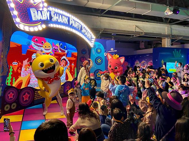 대만 타이베이의 핑크퐁 팝업 테마파크. /더핑크퐁컴퍼니 제공