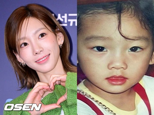 taeyeon childhood photos