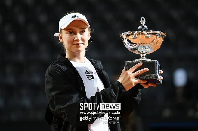 ▲ 2023 WTA 투어 로마오픈에서 우승한 엘레나 리바키나