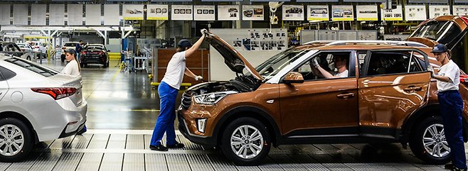 현대차 러시아 공장, 현대차 홈페이지 캡쳐