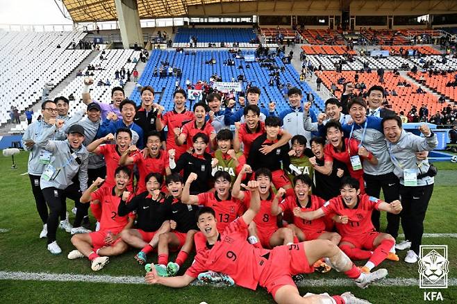 대한민국이 감비아와 함께 대회 첫 승을 신고했다. 사진=대한축구협회