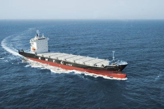 현대미포조선이 건조한 피더선. HD한국조선해양 제공