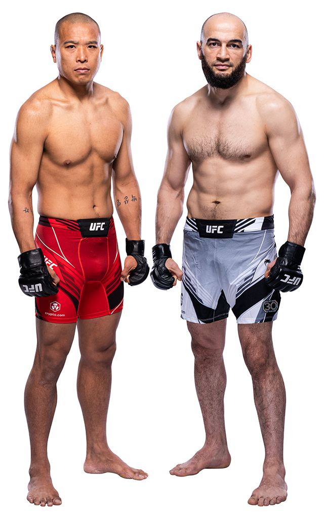 박준용(왼쪽), 알베르트 두라예프. 둘은 러시아 종합격투기대회 챔피언 출신이라는 공통점이 있다. 사진=UFC 프로필