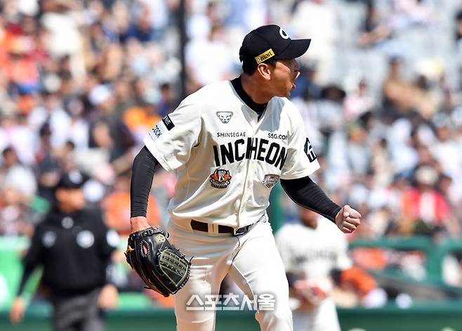 SSG 김광현. 사진 | 문학=강영조기자 kanjo@sportsseoul.com